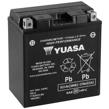BATERÍA YUASA YTX20CH-BS