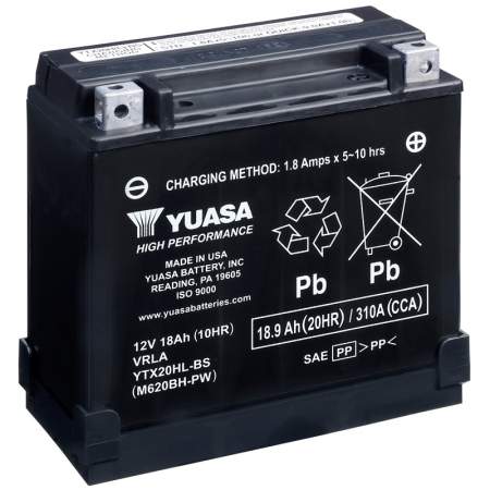 BATERÍA YUASA YTX20HL-BS-PW