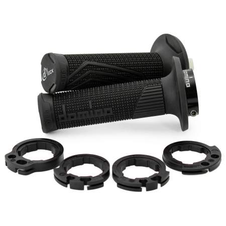 PUÑOS DOMINO D100 OFF ROAD COLOR NEGRO