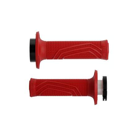 PUÑOS DOMINO D100 OFF ROAD COLOR ROJO
