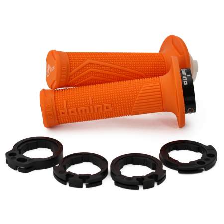 PUÑOS DOMINO D100 OFF ROAD COLOR NARANJA