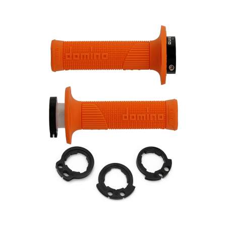 PUÑOS DOMINO D100 OFF ROAD COLOR NARANJA