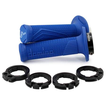 PUÑOS DOMINO D100 OFF ROAD COLOR AZUL