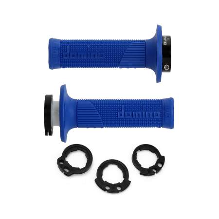 PUÑOS DOMINO D100 OFF ROAD COLOR AZUL