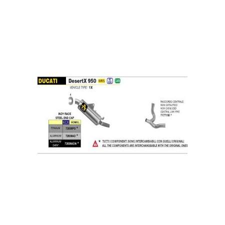 ARROW Escape Ducati Desert X950 22-...