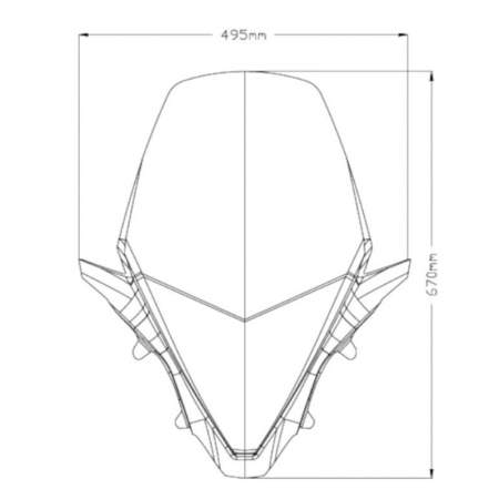 Cupula V-Tech line Touring Honda PCX...