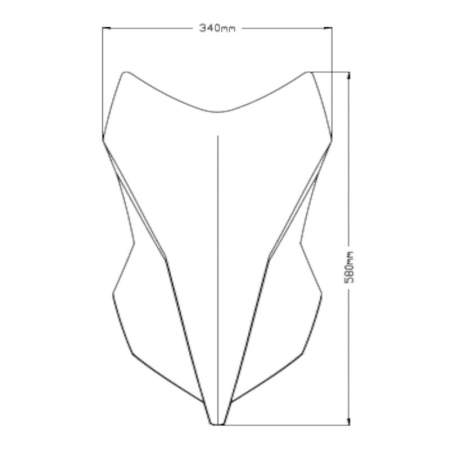 Cupula Touring Benelli TRK 251 20-