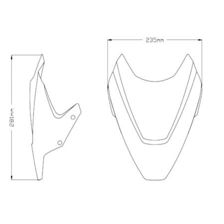 Cupula sport Honda CB1000R 2008-2010