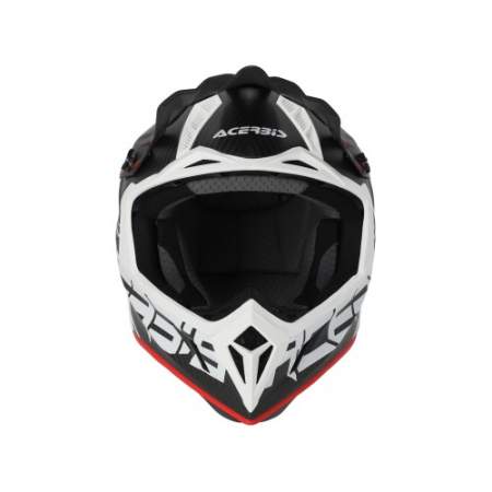 CASCO ACERBIS STEEL CARBON NEGRO ROJO