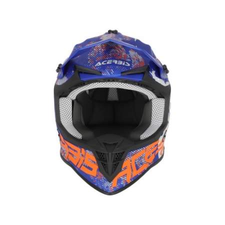 CASCO ACERBIS LINEAR AZUL Y GRIS 22.06