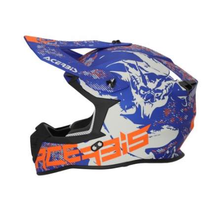 CASCO ACERBIS LINEAR AZUL Y GRIS 22.06