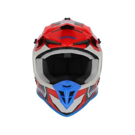 CASCO ACERBIS LINEAR ROJO Y AZUL 22.06