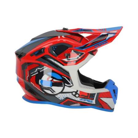 CASCO ACERBIS LINEAR ROJO Y AZUL 22.06