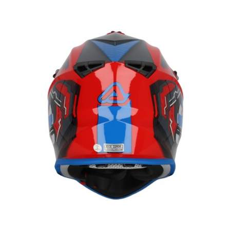 CASCO ACERBIS LINEAR ROJO Y AZUL 22.06