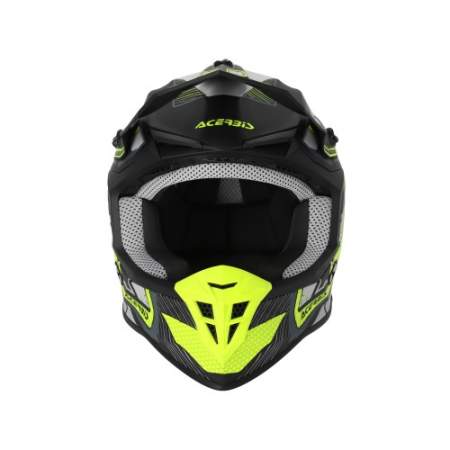 CASCO ACERBIS LINEAR NEGRO Y AMARILLO...