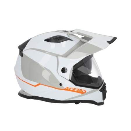 CASCO ACERBIS REACTIVE BLANCO Y GRIS...