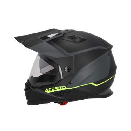 CASCO ACERBIS REACTIVE NEGRO Y GRIS...