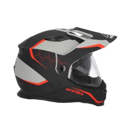 CASCO ACERBIS REACTIVE NEGRO Y ROJO...