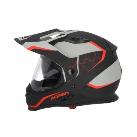 CASCO ACERBIS REACTIVE NEGRO Y ROJO...