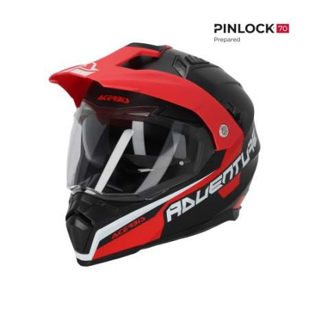 CASCO ACERBIS FLIP NEGRO Y ROJO 22.06