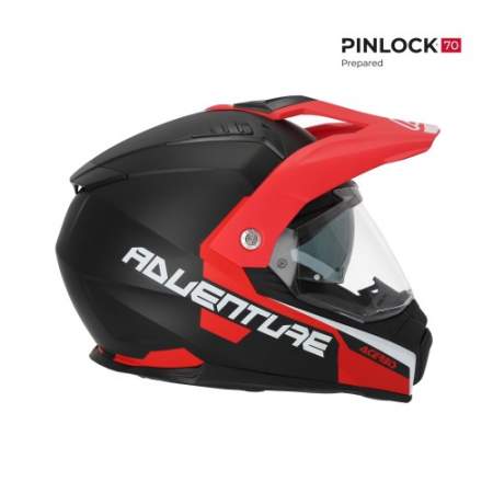 CASCO ACERBIS FLIP NEGRO Y ROJO 22.06
