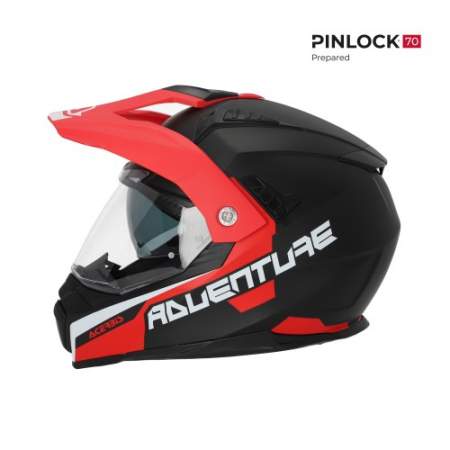 CASCO ACERBIS FLIP NEGRO Y ROJO 22.06