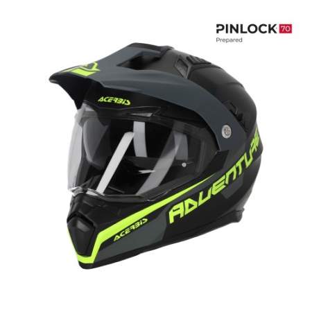 CASCO ACERBIS FLIP NEGRO Y AMARILLO...