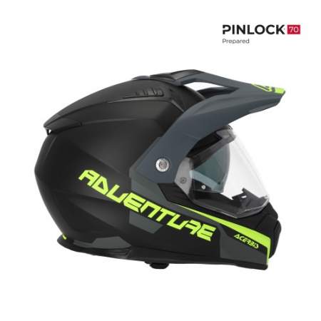 CASCO ACERBIS FLIP NEGRO Y AMARILLO...