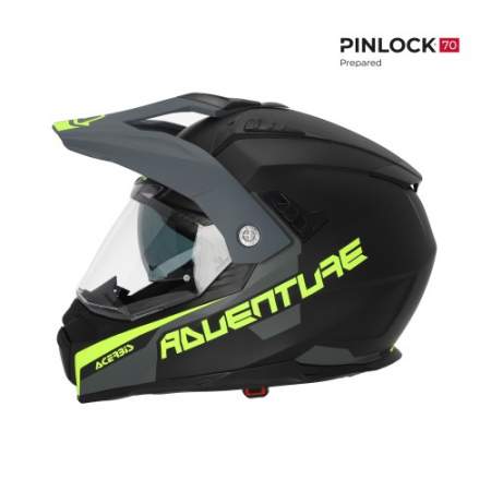 CASCO ACERBIS FLIP NEGRO Y AMARILLO...