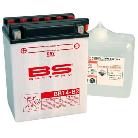 Batería Marca BS BATTERY YB14-B2...