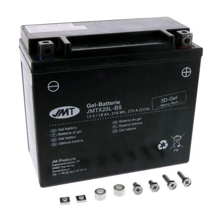 Batería moto YTX20L-BS Gel JMT