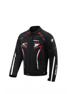 CHAQUETA PISTON NEGRO/ROJO...